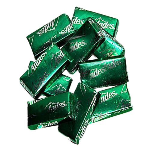 All City Candy Andes Creme de Menthe Thins - 3 LB Bulk Bag Bulk Wrapped Charms Candy (Tootsie) For fresh candy and great service, visit www.allcitycandy.com