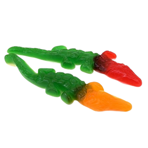 All City Candy Assorted Color Gummi Crocodiles - 4.4 LB Bulk Bag Bulk Unwrapped Vidal Candies For fresh candy and great service, visit www.allcitycandy.com