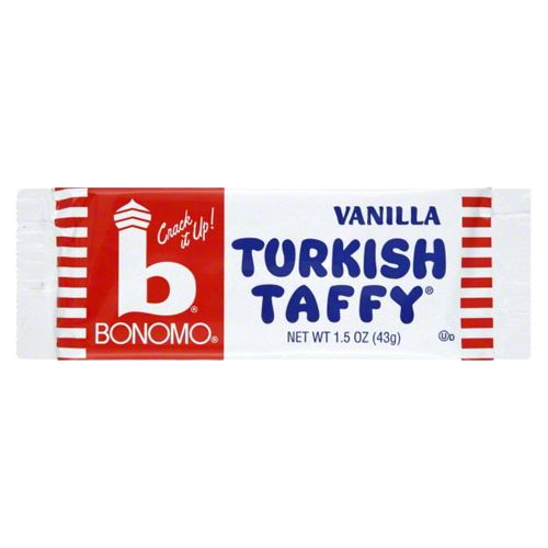 Bonomo Vanilla Turkish Taffy Candy Bar 1.5 oz.