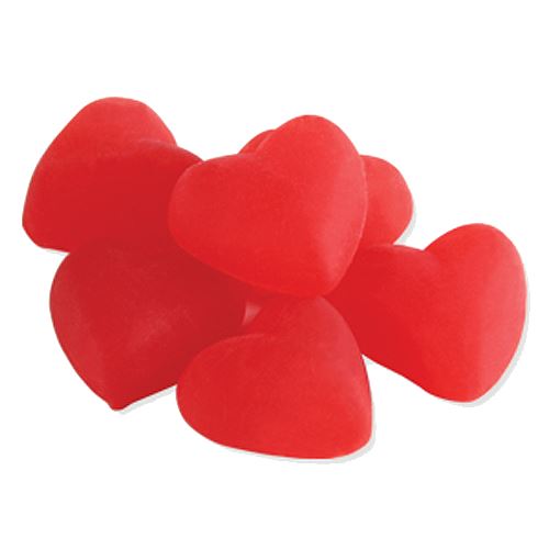 Brach's Jube Jel Cherry Hearts 3 lb. Bulk Bag - For fresh candy and great service, visit www.allcitycandy.com