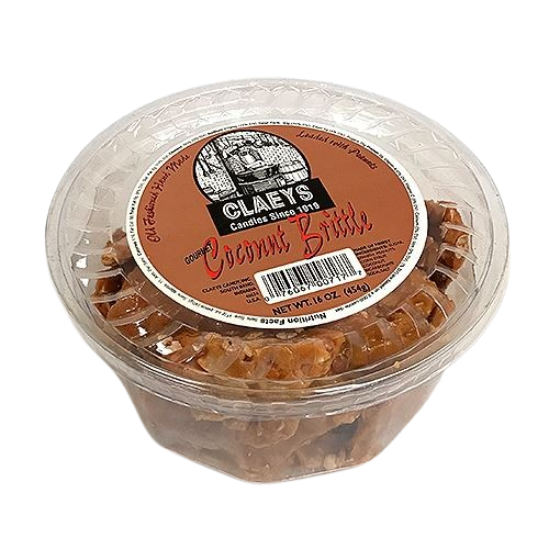 All City Candy Claeys Gourmet Coconut Peanut Brittle - 16-oz. Tub Brittle Claeys Candies For fresh candy and great service, visit www.allcitycandy.com