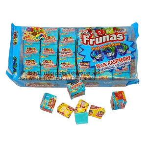 All City Candy Frunas Blue Raspberry Fruit Chews - Pack of 48 Chewy Albert's Candy For fresh candy and great service, visit www.allcitycandy.com