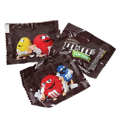 All City Candy M&M's Milk Chocolate Candy Fun Size Packets - 3 LB Bulk Bag Bulk Wrapped Mars Chocolate For fresh candy and great service, visit www.allcitycandy.com