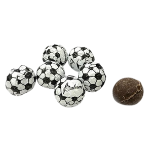 All City Candy Palmer Chocolate Flavored Foil Wrapped Soccer Balls - 3 LB Bulk Bag Bulk Wrapped R.M. Palmer Company For fresh candy and great service, visit www.allcitycandy.com