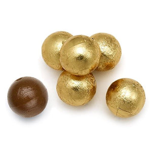All City Candy Palmer Gold Foiled Double Chocolate Chocolate Balls - 3 LB Bulk Bag Bulk Wrapped R.M. Palmer Company For fresh candy and great service, visit www.allcitycandy.com