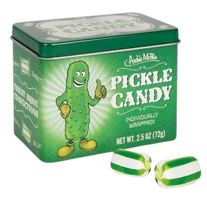 All City Candy Pickle Hard Candy - 2.5-oz. Tin Hard Archie McPhee For fresh candy and great service, visit www.allcitycandy.com