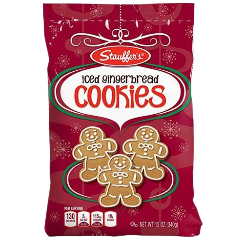 All City Candy Stauffer's Iced Gingerbread Cookies - 12-oz. Bag Christmas Stauffer Biscuit Company For fresh candy and great service, visit www.allcitycandy.com