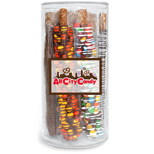 Signature Assorted Hand Dipped Pretzel Rods 12 pc. Canister - All City ...