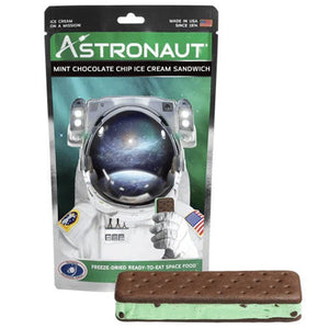 Astronaut Mint Chocolate Chip Ice Cream Sandwich 1.1 oz. Bag - For fresh candy and great service, visit www.allcitycandy.com