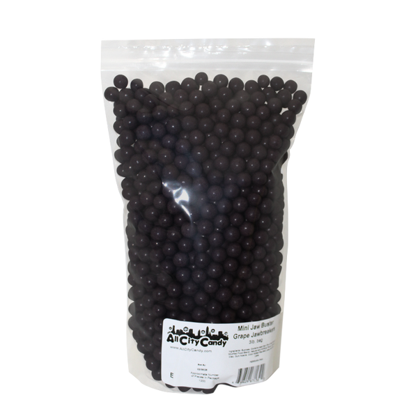 Mini Jaw Busters Jawbreakers Grape 3 lb. Bulk Bag All City Candy