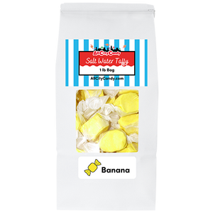 All City Candy Banana Salt Water Taffy - 3 LB Bulk Bag Bulk Wrapped Sweet Candy Company For fresh candy and great service, visit www.allcitycandy.com