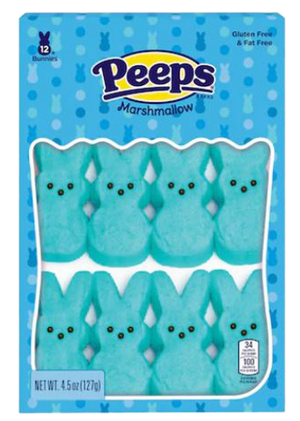 All City Candy Peeps Blue Marshmallow Bunnies 8 Count Just Born Inc. For fresh candy and great service, visit www.allcitycandy.com