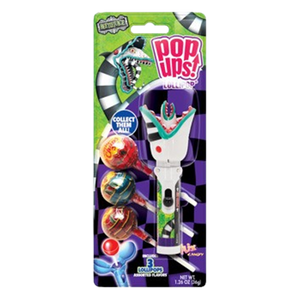 Beetlejuice Pop ups! Lollipop 1.26 oz. Blister Card