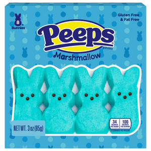 All City Candy Peeps Blue Marshmallow Bunnies 8 Count Just Born Inc. For fresh candy and great service, visit www.allcitycandy.com