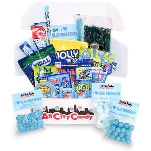 I ❤️ Blue Raspberry $30 Assortment Box - For fresh candy and great service, visit www.allcitycandy.com