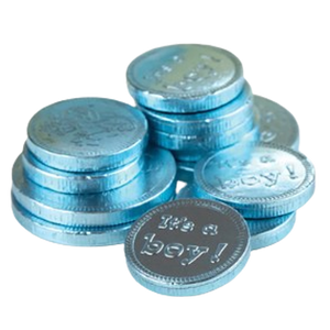 Gerrit's It's a Boy Milk Chocolate Coins 1 lb. Bulk Bag - Visit www.allcitycandy.com for great candy and delicious treats! 