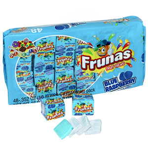 All City Candy Frunas Blue Raspberry Fruit Chews - Pack of 48 Chewy Albert's Candy For fresh candy and great service, visit www.allcitycandy.com