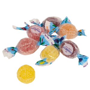 Bonelle Sugar Free Wrapped Fruit Jelly Candy 2.2 lb. Bag - Visit www.allcitycandy.com for great candy, service and delicious treats.
