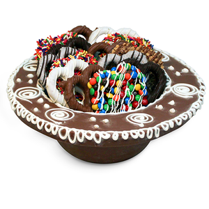 Handcrafted Gourmet Chocolate Bowls Filled with Chocolate Covered Treats
