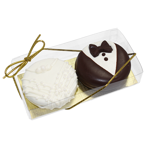 Bride & Groom Chocolate Covered Oreos Set - Visit www.allcitycandy.com for great candy, service and delicious treats.