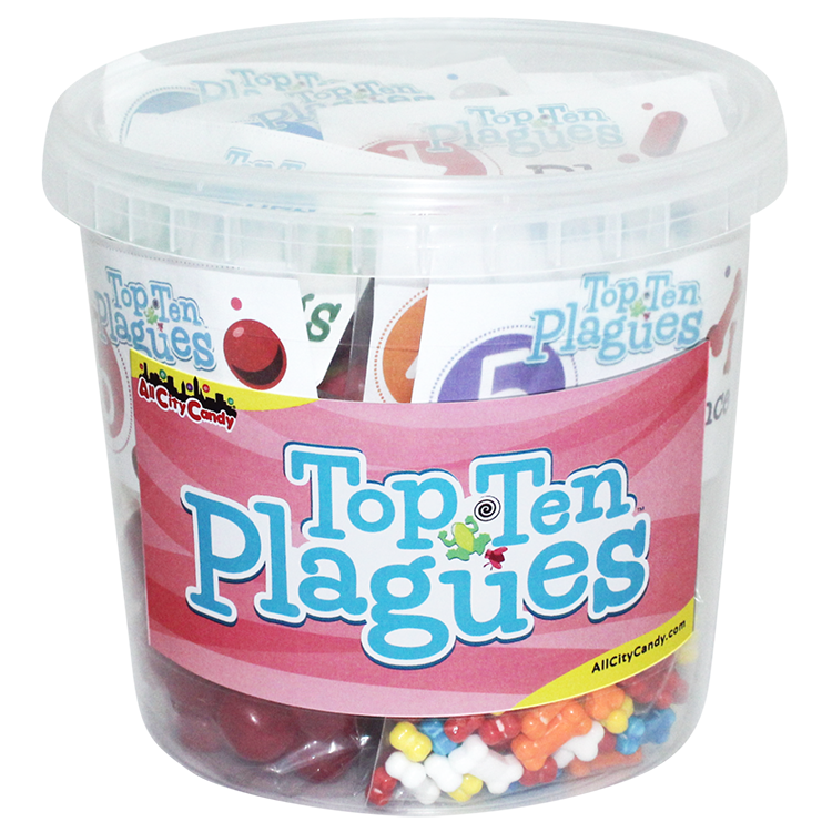 All City Candy Passover "Top Ten Plagues" Bucket Novelty All City Candy For fresh candy and great service, visit www.allcitycandy.com