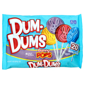 For fresh candy and great service, visit www.allcitycandy.com - Dum Dums Bunny Pops 20 Count 7.1 oz. Bag