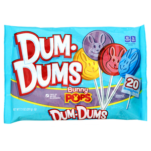 For fresh candy and great service, visit www.allcitycandy.com - Dum Dums Bunny Pops 20 Count 7.1 oz. Bag