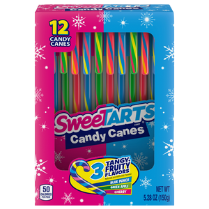 Sweetart Candy Cane 12 count Box 5.28 oz.