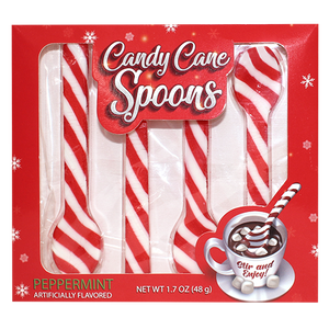 Albert's Candy Cane Spoons 4 Count 1.7 oz. Box - Albert's Candy Cane Spoons 4 Count 1.7 oz. Box