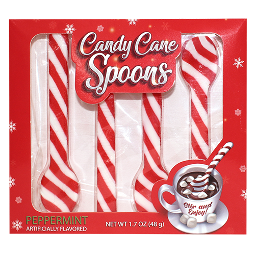 Albert's Candy Cane Spoons 4 Count 1.7 oz. Box - Albert's Candy Cane Spoons 4 Count 1.7 oz. Box