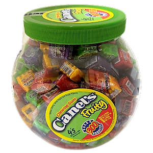 Canel's Fruity Chewing Gum 300 packs 1.5 kg Jar - For fresh candy and great service, visit www.allcitycandy.com