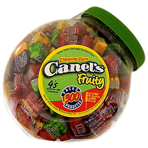 Canel's Fruity Chewing Gum 300 packs 1.5 kg Jar - For fresh candy and great service, visit www.allcitycandy.com