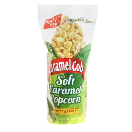 Kathy Kaye Soft Caramel Popcorn Caramel Cob 2.5 oz. - Visit www.allcitycandy.com for great candy and delicious treats! 