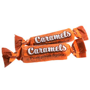 Atkinson's Pumpkin Spice Caramel 3 lb. Bulk Bag - Visit www.allcitycandy.com for great candy, service and delicious treats.