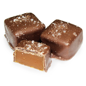 Waggoner Wrapped Milk Chocolate Caramel Sea Salt 1 lb. Box - For fresh candy and great service, visit www.allcitycandy.com