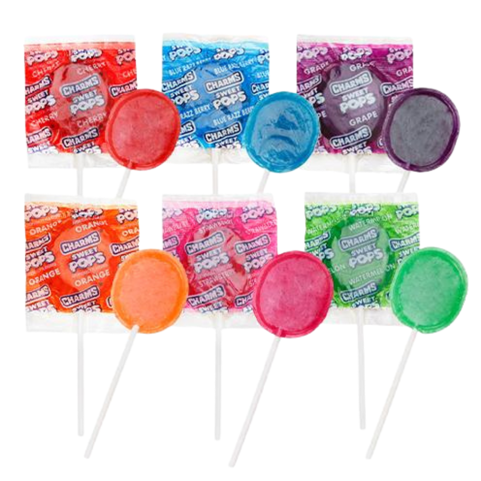 All City Candy Charms Sweet Pops Bulk by Flavor - 1 lb Bag Charms Candy (Tootsie) For fresh candy and great service, visit www.allcitycandy.com
