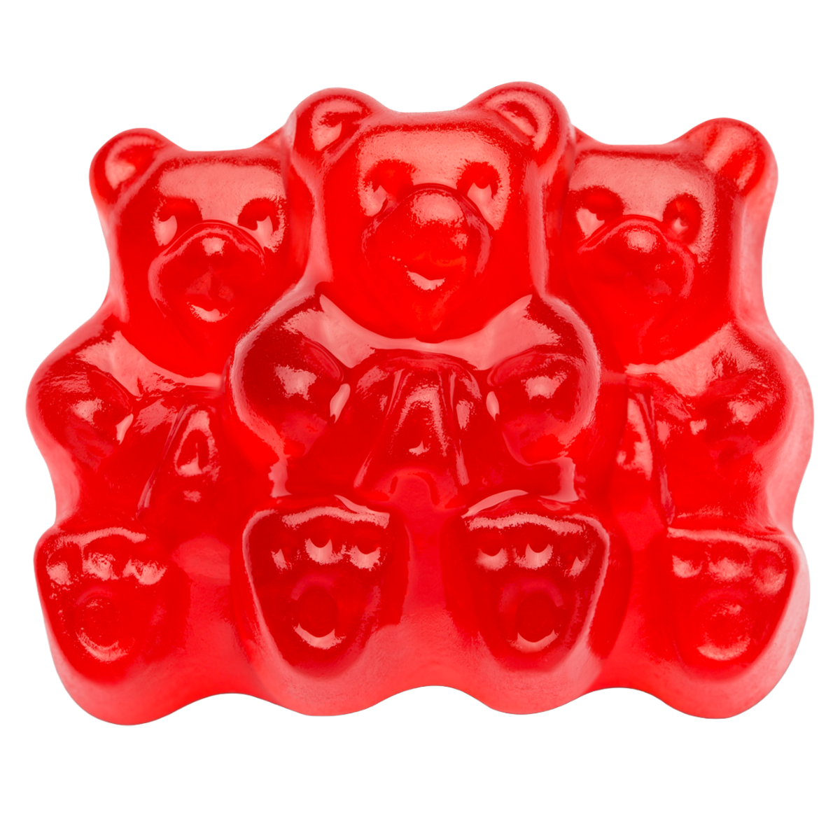 All City Candy Wild Cherry Gummi Bears - 5 LB Bulk Bag Bulk Unwrapped Albanese Confectionery For fresh candy and great service, visit www.allcitycandy.com
