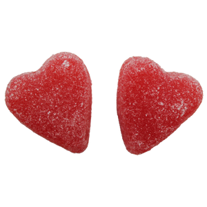 For fresh candy and great service, visit www.allcitycandy.com - Cherry Jelly Hearts Candy Bulk Bags