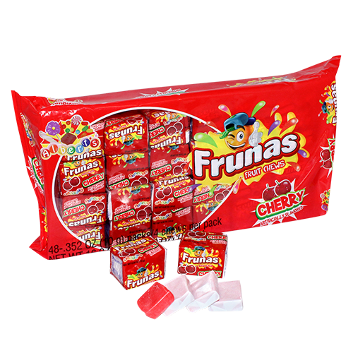 Frunas Cherry Fruit Chews - Pack of 48