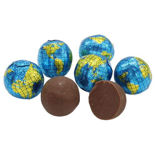 Foiled Chocolate Globes