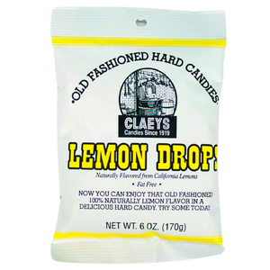 All City Candy Claeys Lemon Drops Old Fashioned Hard Candies - 6-oz. Bag Hard Claeys Candies 1 Bag For fresh candy and great service, visit www.allcitycandy.com