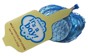 all-city-candy-fort-knox-blue-its-a-boy-milk-chocolate-coins-15-oz-mesh-bag-chocolate-gerrit-j-verburg-candy-case-of-18-160011