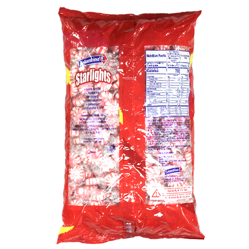 Colombina Peppermint Starlights Mints Hard Candy - 5 LB Bulk Bag - All ...