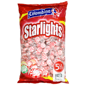 For fresh candy and great service, visit www.allcitycandy.com - Colombina Peppermint Starlights Mints Hard Candy - 5 LB Bulk Bag