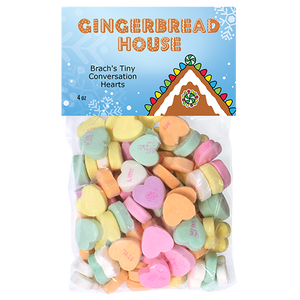 All City Candy Gingerbread House Candy 4 oz. Bag Brach's Tiny Conversation Hearts - For fresh candy and great service, visit www.allcitycandy.com