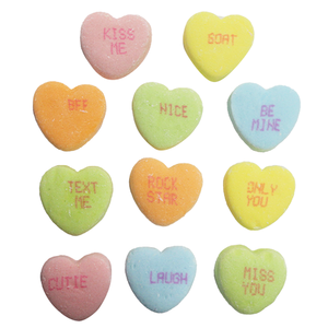 For fresh candy and great service, visit www.allcitycandy.com - Rito Sweet & Sour Conversation Hearts - Bulk Bags