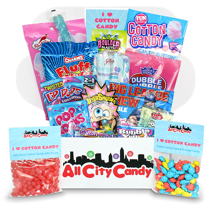 I Love Cotton Candy $30 Assortment Box - For fresh candy and great service, visit www.allcitycandy.com