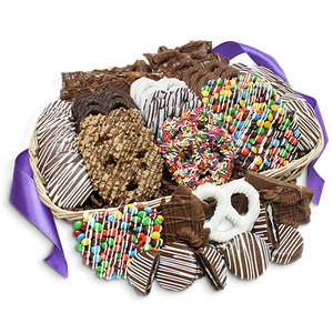 Cravings Collection Gourmet Chocolate Covered Treats Gift Basket - Visit www.allcitycandy.com for great candy, service and delicious treats.
