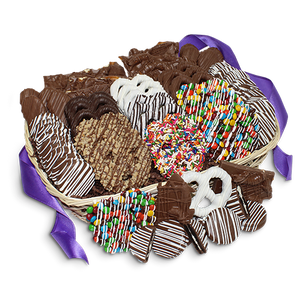 For fresh candy and great service, visit www.allcitycandy.com - Cravings Plus Collection Gourmet Chocolate Covered Treats Gift Basket