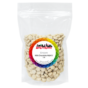 M&M Milk Chocolate Cream 1 lb. Bulk Bag - Visit www.allcitycandy.com for great candy and delicious treats!